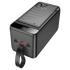 HOCO J123D Mobile Power Bank with 90,000mAh capacity 22.5W+PD20W, 3 × USB-A and Type-C Outputs, LED Digital Display of Power Level. Green indicator of PD / QC fast charging. Fully Compatible - Black